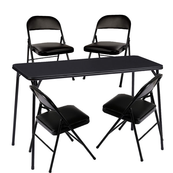 Vecelo 5 Piece Dining Set & Reviews Wayfair